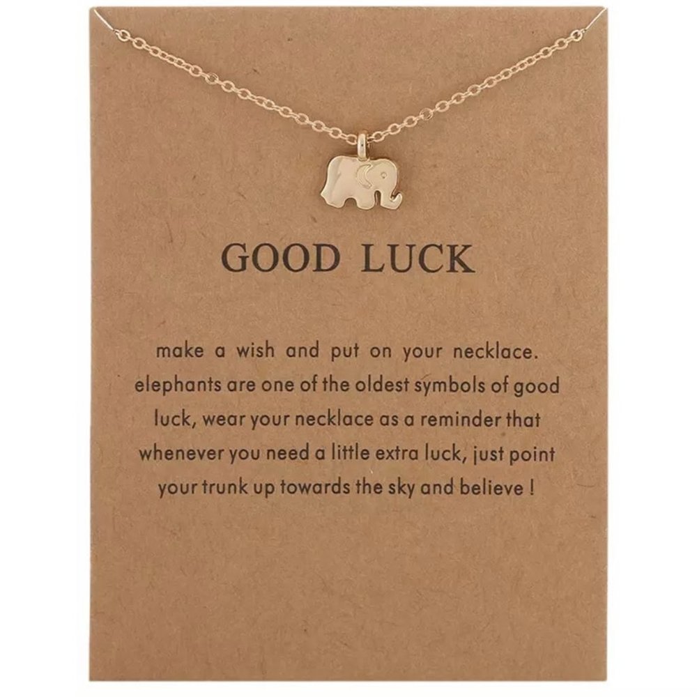 Good luck elephant necklace